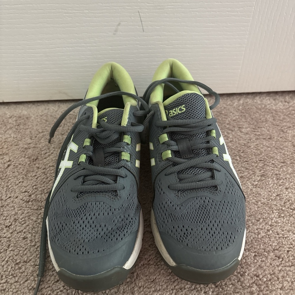 ASICS Women’s Gray and Green Running Shoes